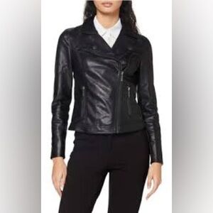 DANIER moto biker leather jacket
